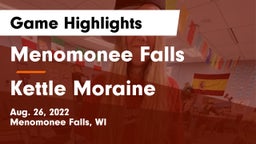 Menomonee Falls  vs Kettle Moraine  Game Highlights - Aug. 26, 2022