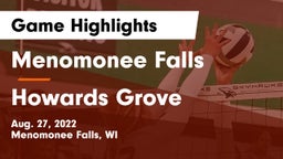Menomonee Falls  vs Howards Grove Game Highlights - Aug. 27, 2022