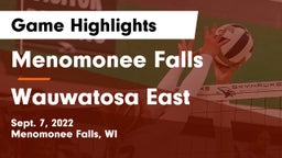 Menomonee Falls  vs Wauwatosa East  Game Highlights - Sept. 7, 2022