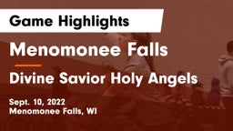 Menomonee Falls  vs Divine Savior Holy Angels Game Highlights - Sept. 10, 2022