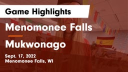 Menomonee Falls  vs Mukwonago  Game Highlights - Sept. 17, 2022