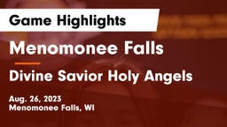 Menomonee Falls  vs Divine Savior Holy Angels Game Highlights - Aug. 26, 2023