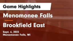 Menomonee Falls  vs Brookfield East  Game Highlights - Sept. 6, 2023