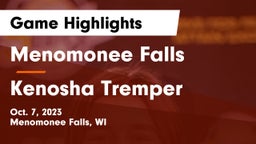 Menomonee Falls  vs Kenosha Tremper Game Highlights - Oct. 7, 2023