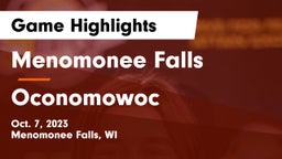 Menomonee Falls  vs Oconomowoc  Game Highlights - Oct. 7, 2023