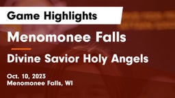 Menomonee Falls  vs Divine Savior Holy Angels Game Highlights - Oct. 10, 2023