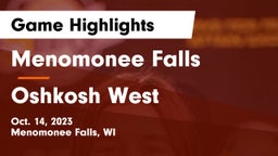 Menomonee Falls  vs Oshkosh West  Game Highlights - Oct. 14, 2023