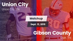 Matchup: Union City High vs. Gibson County  2019