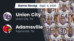 Recap: Union City  vs. Adamsville  2020