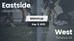 Matchup: Eastside vs. West  2016
