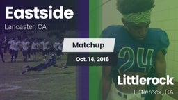 Matchup: Eastside vs. Littlerock  2016
