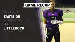 Recap: Eastside  vs. Littlerock  2016