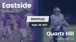 Matchup: Eastside vs. Quartz Hill  2017