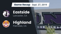 Recap: Eastside  vs. Highland  2019