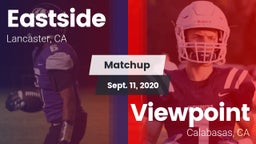 Matchup: Eastside vs. Viewpoint  2020