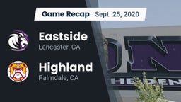 Recap: Eastside  vs. Highland  2020