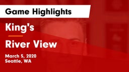 King's  vs River View Game Highlights - March 5, 2020
