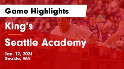 King's  vs Seattle Academy Game Highlights - Jan. 12, 2024