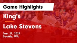 King's  vs Lake Stevens  Game Highlights - Jan. 27, 2024