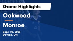 Oakwood  vs Monroe  Game Highlights - Sept. 26, 2023