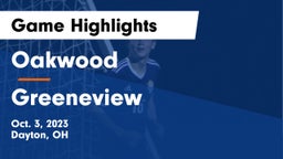 Oakwood  vs Greeneview  Game Highlights - Oct. 3, 2023