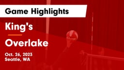 King's  vs Overlake Game Highlights - Oct. 26, 2023