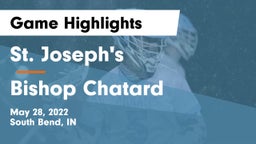 St. Joseph's  vs Bishop Chatard Game Highlights - May 28, 2022