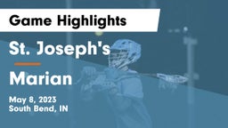 St. Joseph's  vs Marian  Game Highlights - May 8, 2023
