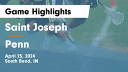 Saint Joseph  vs Penn  Game Highlights - April 25, 2024