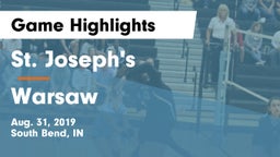 St. Joseph's  vs Warsaw  Game Highlights - Aug. 31, 2019