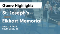 St. Joseph's  vs Elkhart Memorial  Game Highlights - Sept. 14, 2019