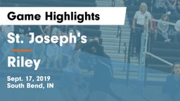 St. Joseph's  vs Riley  Game Highlights - Sept. 17, 2019