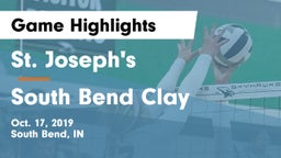 St. Joseph's  vs South Bend Clay  Game Highlights - Oct. 17, 2019
