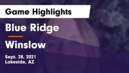 Blue Ridge  vs Winslow Game Highlights - Sept. 28, 2021
