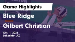 Blue Ridge  vs Gilbert Christian Game Highlights - Oct. 1, 2021