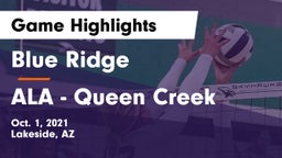 Blue Ridge  vs ALA - Queen Creek Game Highlights - Oct. 1, 2021