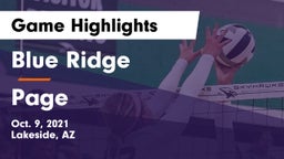 Blue Ridge  vs Page Game Highlights - Oct. 9, 2021