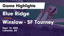 Blue Ridge  vs Winslow - SF Tourney Game Highlights - Sept. 15, 2023
