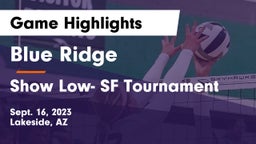 Blue Ridge  vs Show Low- SF Tournament Game Highlights - Sept. 16, 2023