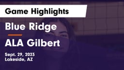 Blue Ridge  vs ALA Gilbert Game Highlights - Sept. 29, 2023