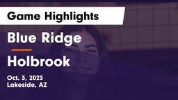 Blue Ridge  vs Holbrook Game Highlights - Oct. 3, 2023