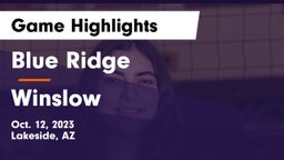 Blue Ridge  vs Winslow Game Highlights - Oct. 12, 2023