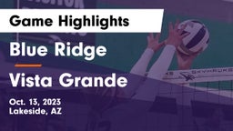 Blue Ridge  vs Vista Grande Game Highlights - Oct. 13, 2023