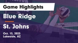 Blue Ridge  vs St. Johns Game Highlights - Oct. 13, 2023