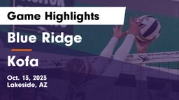 Blue Ridge  vs Kofa Game Highlights - Oct. 13, 2023