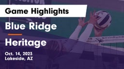 Blue Ridge  vs Heritage Game Highlights - Oct. 14, 2023
