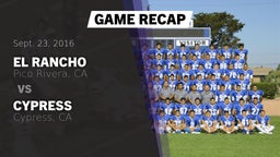 Recap: El Rancho  vs. Cypress  2016
