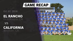 Recap: El Rancho  vs. California  2016