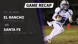 Recap: El Rancho  vs. Santa Fe  2016