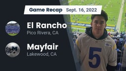 Recap: El Rancho  vs. Mayfair  2022